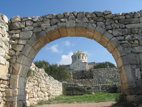 Khersones ancient greek town in Crimea