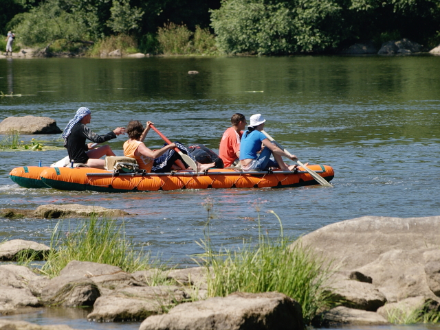 rafting is great on the Buh river, Ukraine